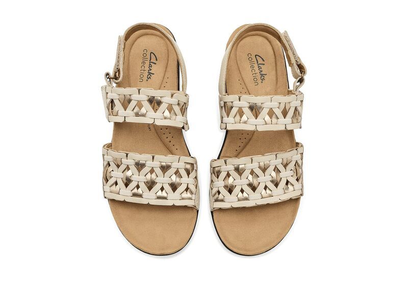 クラークス レディース シューズ サンダル Clarks Laurieann Lily Cream Leather クリーム