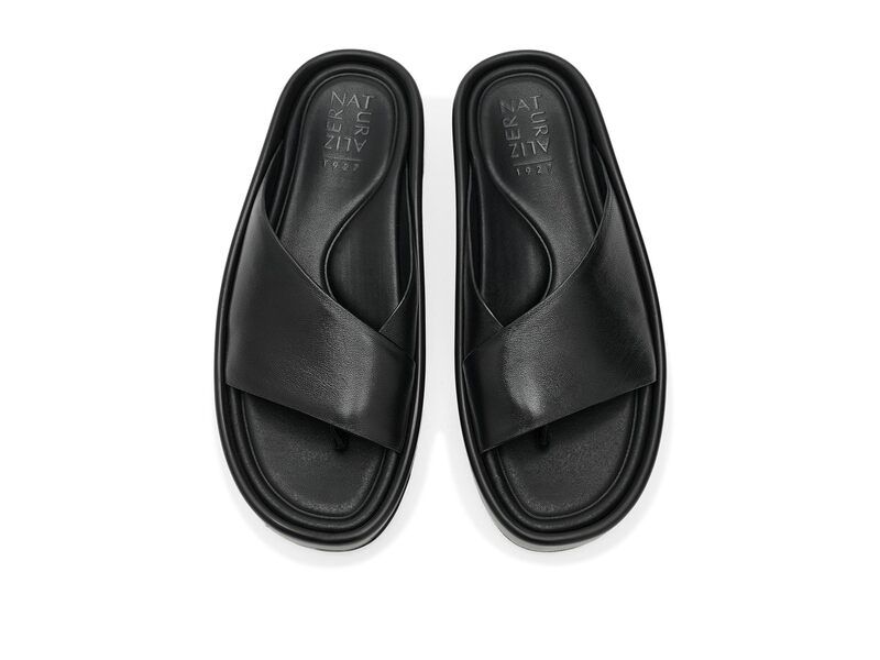 ナチュライザー レディース シューズ サンダル Naturalizer Sofly Black Leather ブラック