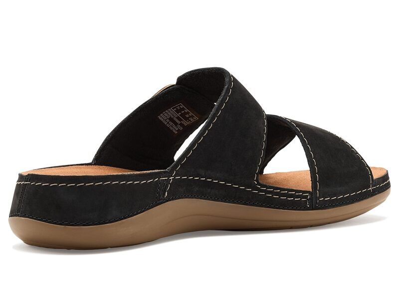 クラークス レディース シューズ サンダル Clarks Cecily Step Black Nubuck ブラック
