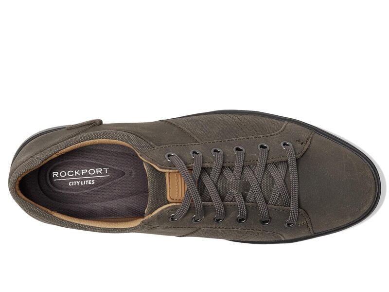 ロックポート メンズ シューズ スニーカー Rockport Colle Tie Dark Taupe Leat トープ