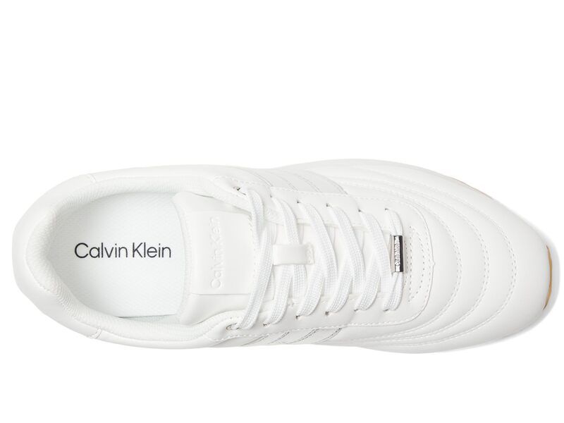 カルバンクライン レディース シューズ スニーカー Calvin Klein Tatyann WhiteSilver ホワイト