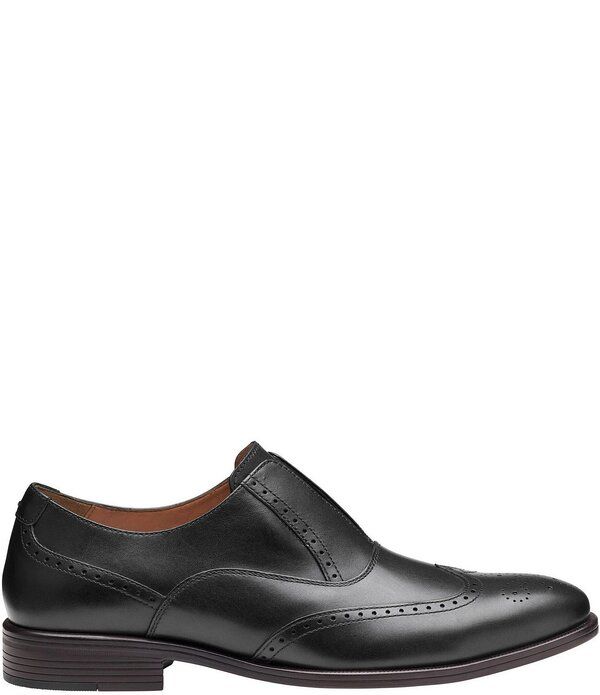 ジョンストンアンドマーフィー メンズ シューズ スリッポン・ローファー ウィングチップ Johnston Murphy Mens Reeve Wingtip SlipOn Black ブラック ジョンストンアンドマーフィー メンズ シューズ スリッポン・ローファー ウィングチップ Johnston Murphy Mens Reeve Wingtip SlipOn Black ブラック