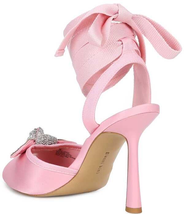 ジャンビニ レディース シューズ サンダル サテン レース Gianni Bini Gardner Satin Lace Up Dressandalsirena Pink ピンク