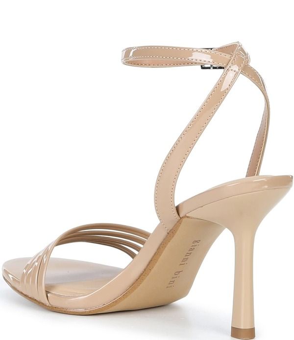 ジャンビニ レディース シューズ サンダル Gianni Bini Dafney Patent Strappy Dressandals Dark Sierra Tan タン