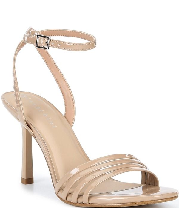 ジャンビニ レディース シューズ サンダル Gianni Bini Dafney Patent Strappy Dressandals Dark Sierra Tan タン