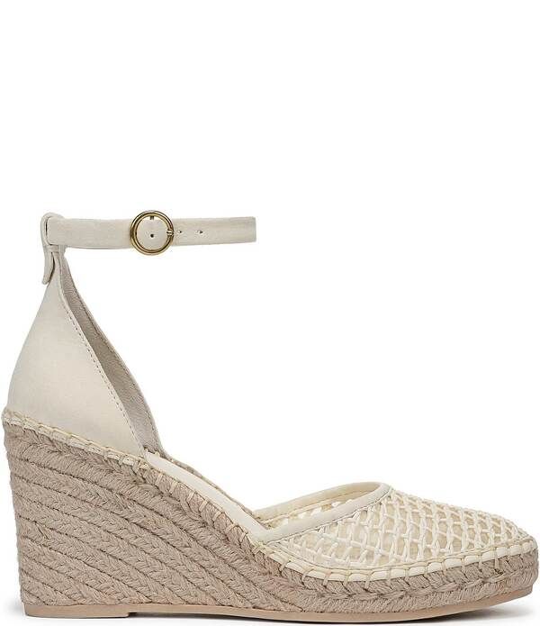 フランコサルト レディース シューズ スリッポン・ローファー サンダル アンクル Franco Sarto Idalia Raffiankle Wrap Wedgespadrille Sandals
