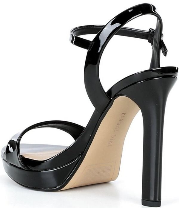 ジャンビニ レディース シューズ サンダル プラットフォーム Gianni Bini Lillet Patent Platform Dressandals Black ブラック
