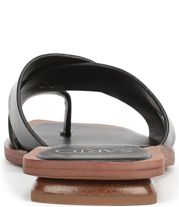フランコサルト レディース シューズ サンダル レザー Sarto by Franco Sarto Etta Leather Toe Loop Flat Sandals Black ブラック フランコサルト レディース シューズ サンダル レザー Sarto by Franco Sarto Etta Leather Toe Loop Flat Sandals Black ブラック