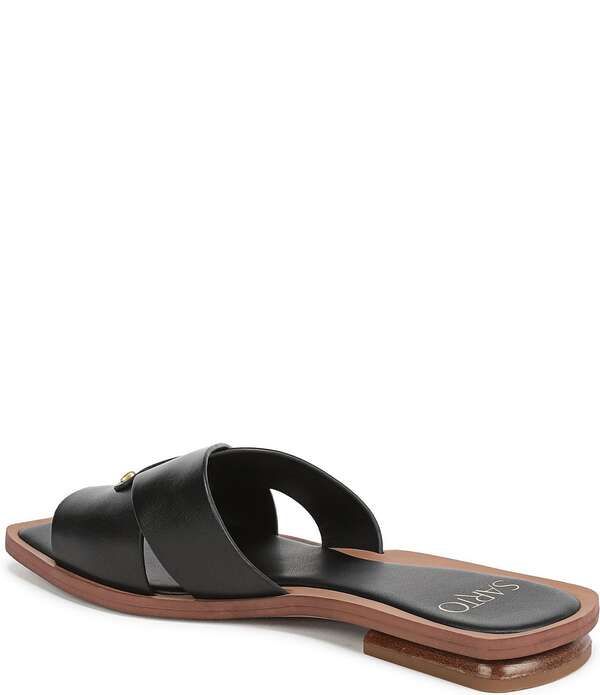 フランコサルト レディース シューズ サンダル レザー Sarto by Franco Sarto Etta Leather Toe Loop Flat Sandals Black ブラック フランコサルト レディース シューズ サンダル レザー Sarto by Franco Sarto Etta Leather Toe Loop Flat Sandals Black ブラック