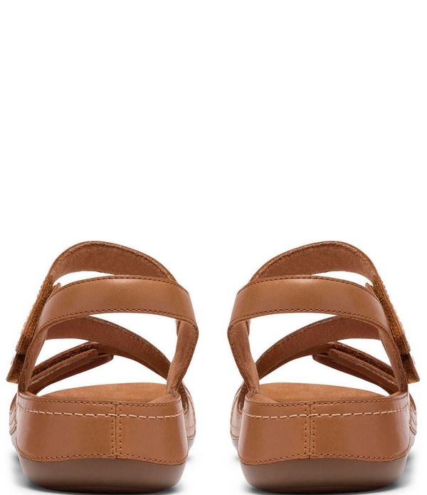 クラークス レディース シューズ サンダル レザー Clarks Artisan Cecily Mix Leather Adjustable Sandals Beige Combo ベージュ