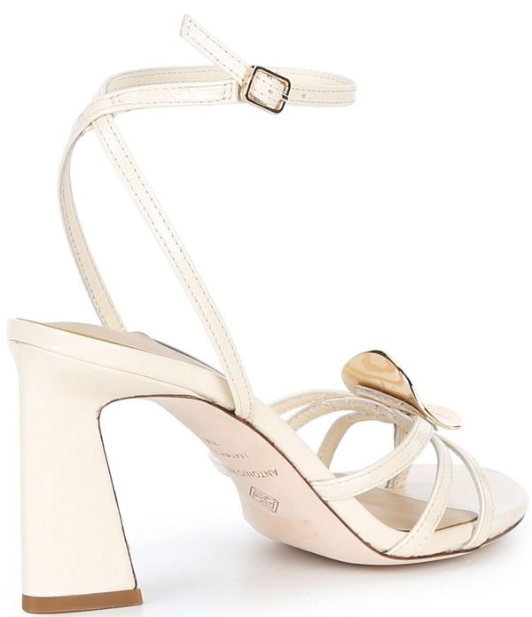 アントニオ メラーニ レディース シューズ サンダル アンクル レザー Antonio Melani Calista Leather Ornamented Ankle Strap Dressandal