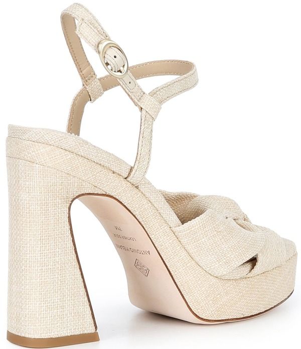アントニオ メラーニ レディース シューズ サンダル プラットフォーム リネン Antonio Melani Renata Linen Platform Knot Dressandals Natura