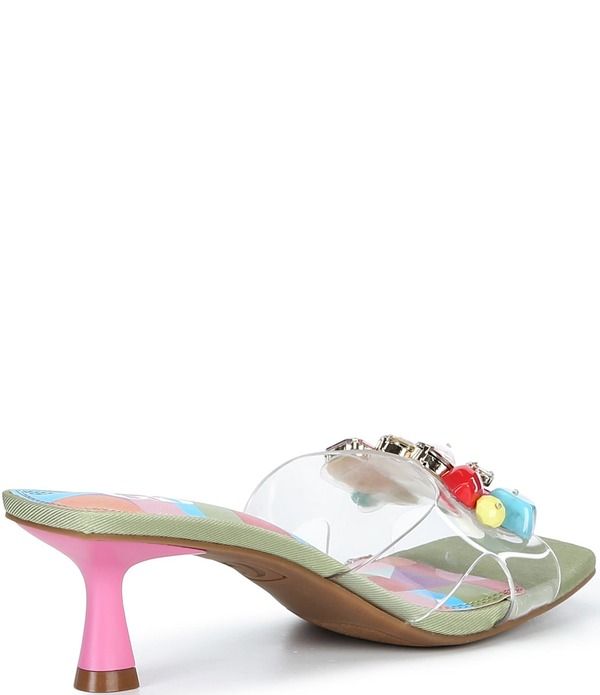 ジービー レディース シューズ サンダル GB SeaGlass Rainbow Jewel and Stonembellished Clear Dressandals ClearMulti マルチカ