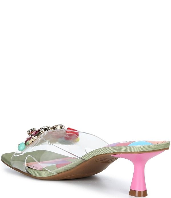 ジービー レディース シューズ サンダル GB SeaGlass Rainbow Jewel and Stonembellished Clear Dressandals ClearMulti マルチカ