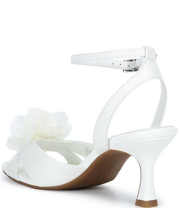 アレックスマリー レディース シューズ サンダル レザー Alex Marie Ilene Leather Flower Dressandals White ホワイト