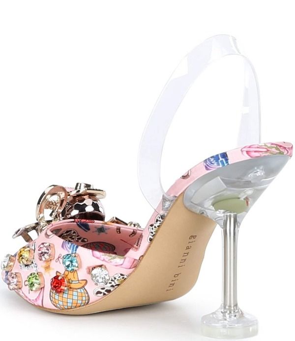 ジャンビニ レディース シューズ サンダル プリント ヒール Gianni Bini Maddie Printed Rodeornaments Martini Heel Dressandals Pin