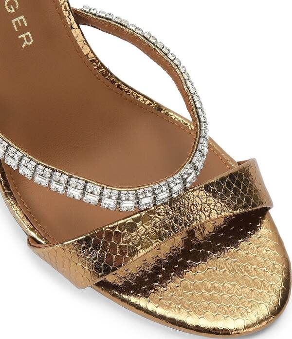 カートジェイガーロンドン レディース シューズ サンダル Kurt Geiger London Croc Style Crystal Embellished Strap Dressandals Cop