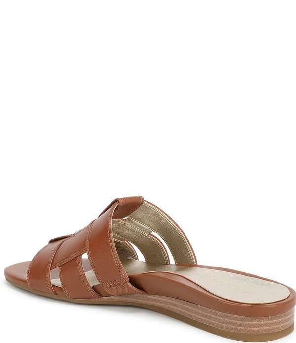 バイオニック レディース シューズ サンダル ミニ レザー Vionic Glendora Leather Mini Wedge Sandals Tan タン