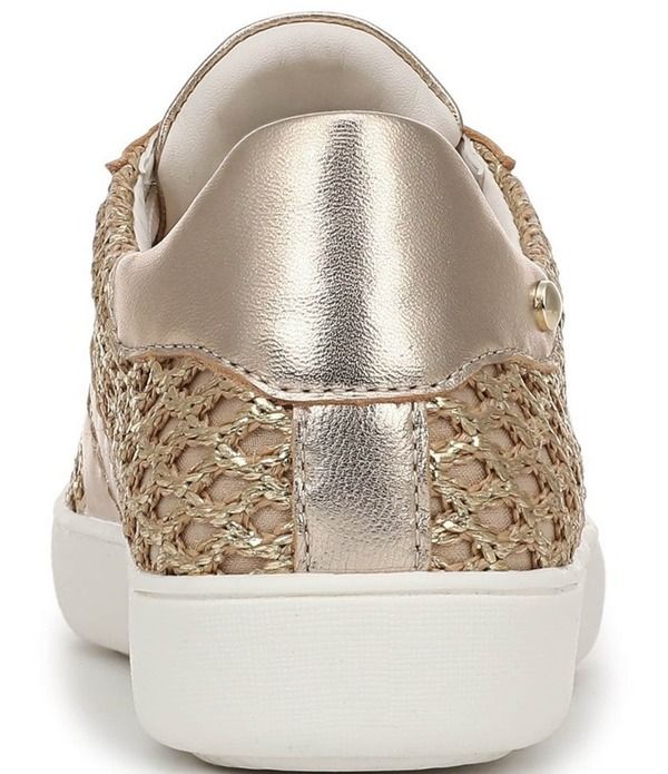 ナチュライザー レディース シューズ スニーカー トール レース Naturalizer Medina Metallic Raffia Lace Up Sneakers Gold ゴールド