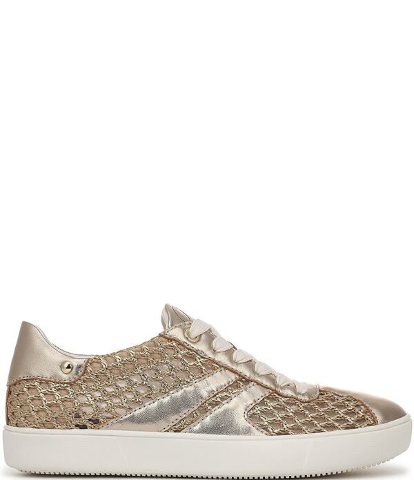 ナチュライザー レディース シューズ スニーカー トール レース Naturalizer Medina Metallic Raffia Lace Up Sneakers Gold ゴールド