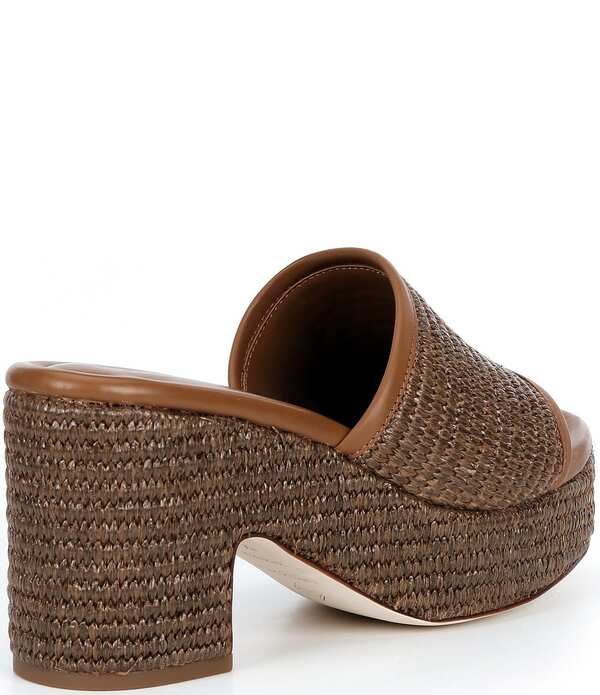 アントニオ メラーニ レディース シューズ サンダル プラットフォーム Antonio Melani Ria Raffia Platform Slide Sandals Ibiza Nude