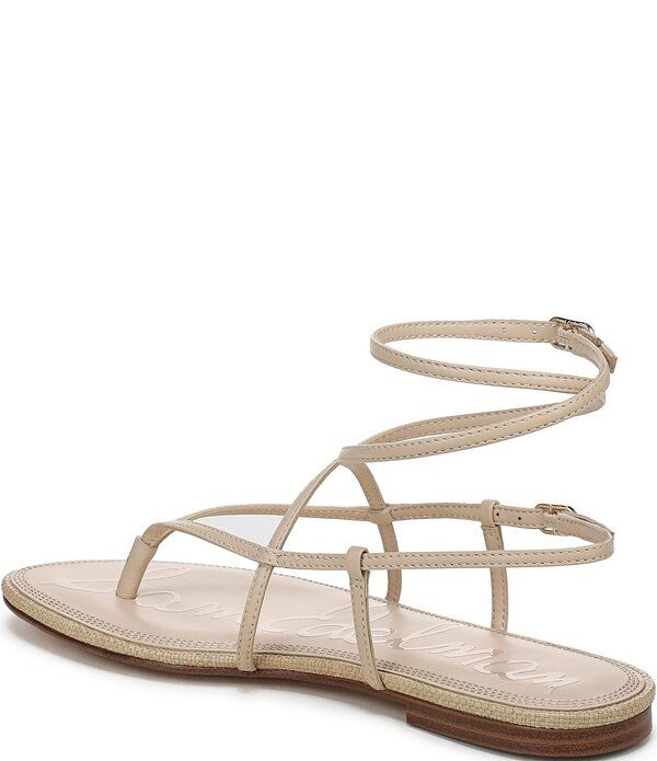 サムエデルマン レディース シューズ サンダル レザー Sam Edelman Clarra Leather Strappy Flat Sandals Light Sand サンド