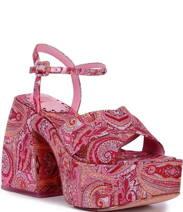 アントニオ メラーニ レディース シューズ サンダル プラットフォーム プリント ヒール Antonio Melani x Amanda Jones Vaughan Cece Paisley Prin アントニオ メラーニ レディース シューズ サンダル プラットフォーム プリント ヒール Antonio Melani x Amanda Jones Vaughan Cece Paisley Prin
