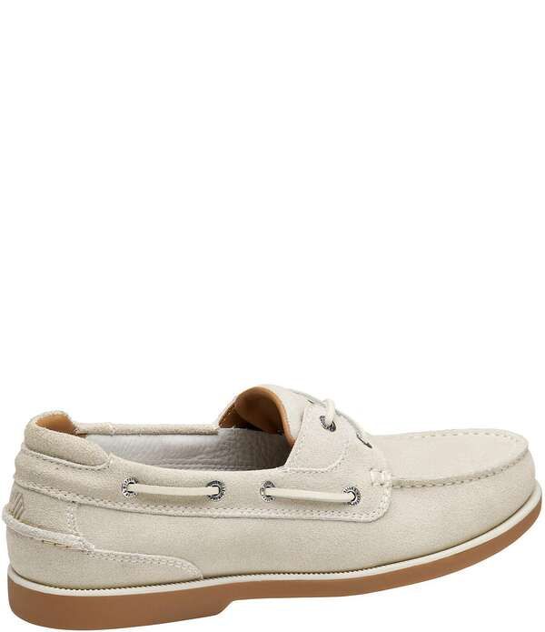 ジョンストンアンドマーフィー メンズ シューズ スリッポン・ローファー スエード Johnston Murphy Mens Ventura 2Eye Suede Boat Shoes Off Whit