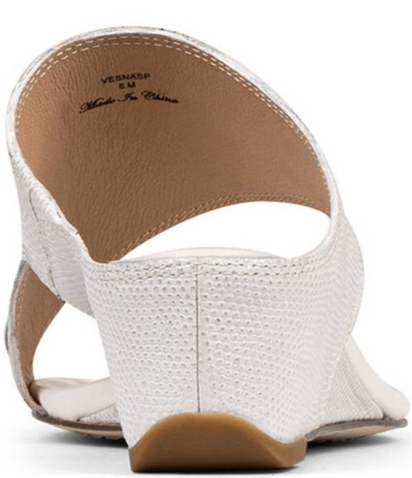 ドナルドプリネール レディース シューズ サンダル プリントール レザー Donald Pliner Vesna Metallic Lizard Print Leather Toe Ring Wedg