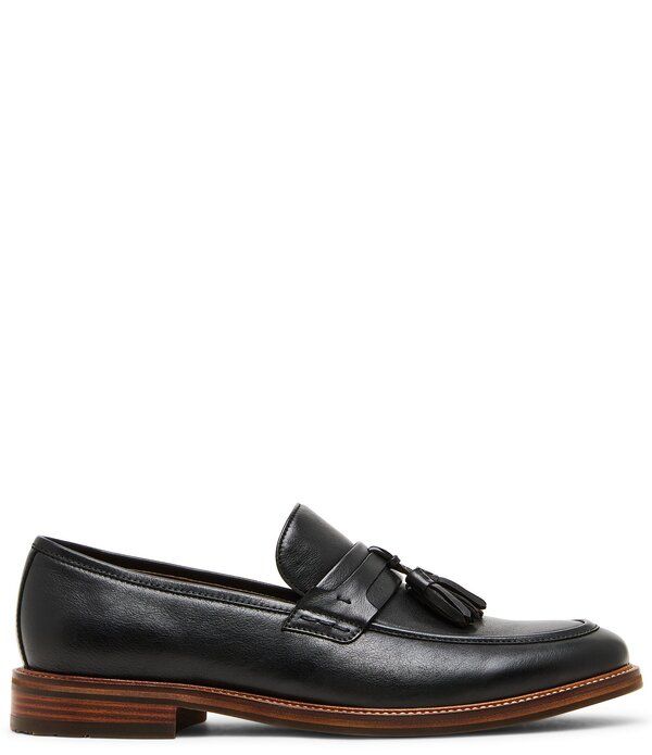 スティーブ マデン メンズ シューズ スリッポン・ローファー レザー Steve Madden Mens Bransun Leather Tasseloafers Black ブラック スティーブ マデン メンズ シューズ スリッポン・ローファー レザー Steve Madden Mens Bransun Leather Tasseloafers Black ブラック