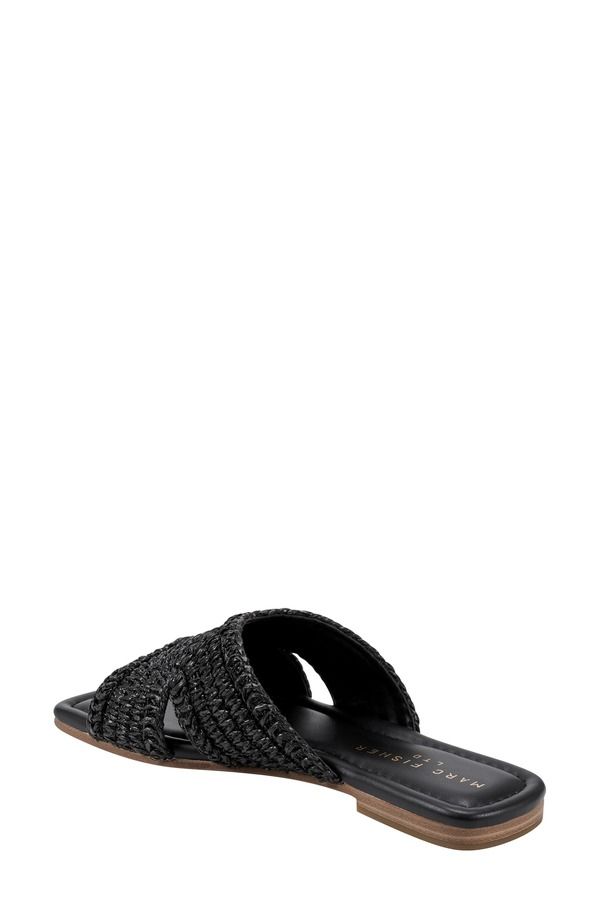 マーク・フィッシャー レディース シューズ サンダル Marc Fisher LTD Narda Raffia Slide Sandal Black ブラック マーク・フィッシャー レディース シューズ サンダル Marc Fisher LTD Narda Raffia Slide Sandal Black ブラック