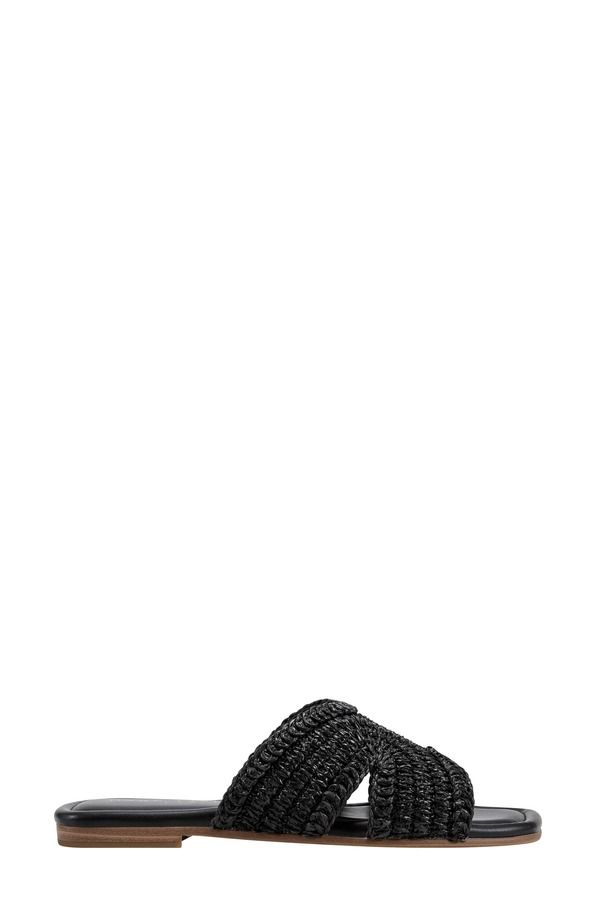 マーク・フィッシャー レディース シューズ サンダル Marc Fisher LTD Narda Raffia Slide Sandal Black ブラック マーク・フィッシャー レディース シューズ サンダル Marc Fisher LTD Narda Raffia Slide Sandal Black ブラック