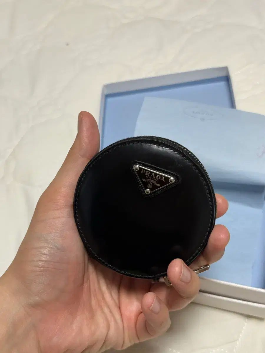 PRADA ブラッシュド ミニ ポーチ (バッグチャーム)
