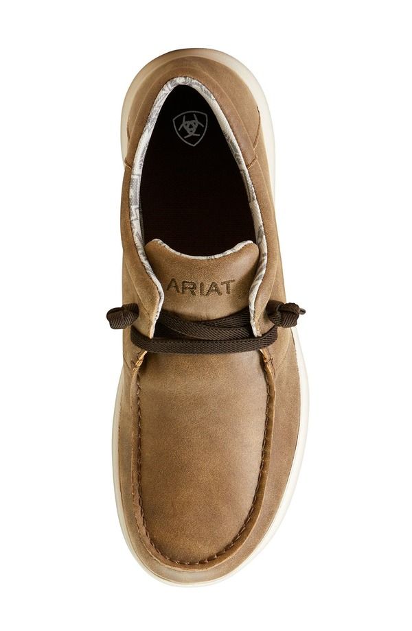 アリアト メンズ シューズ ブーツ・レインブーツ Ariat Hilo Moc Toe SlipOn Brown Bomber ブラウン