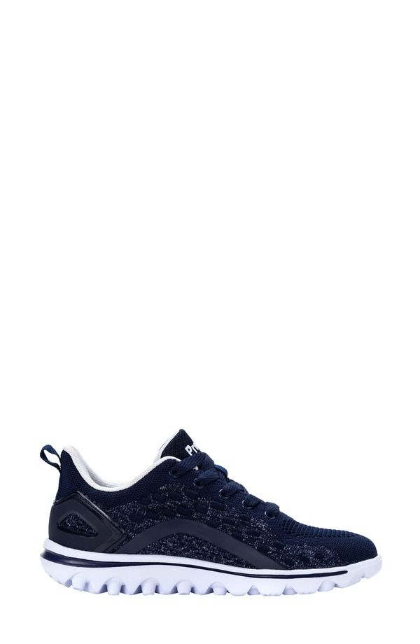 プロプト レディース シューズ スニーカー レース ProptravelActiv AxialaceUp Sneaker Navy White Fabric ホワイト