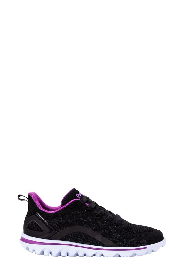 プロプト レディース シューズ スニーカー レース ProptravelActiv AxialaceUp Sneaker Black Purple Fabric ブラック