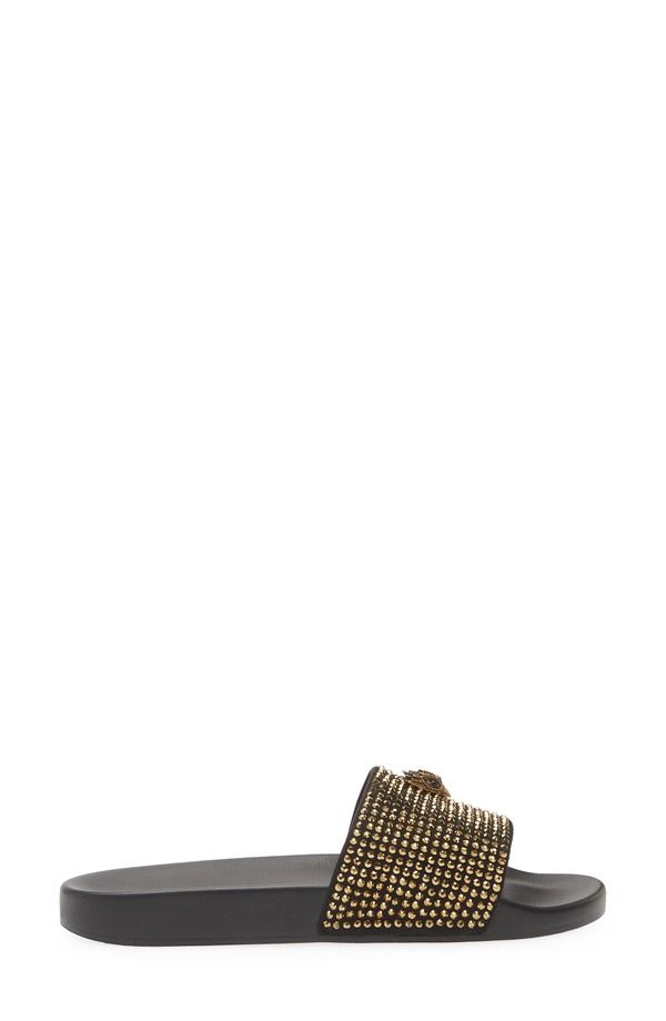 カートジェイガーロンドン レディース シューズ サンダル Kurt Geiger London Meena Eagle Slide Sandal Gold Black ブラック