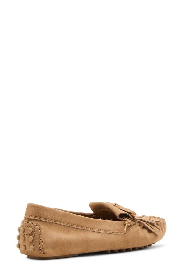 アンクライン レディース シューズ スリッポン・ローファー Anne Klein Cali Driving Shoe Sand Suede サンド