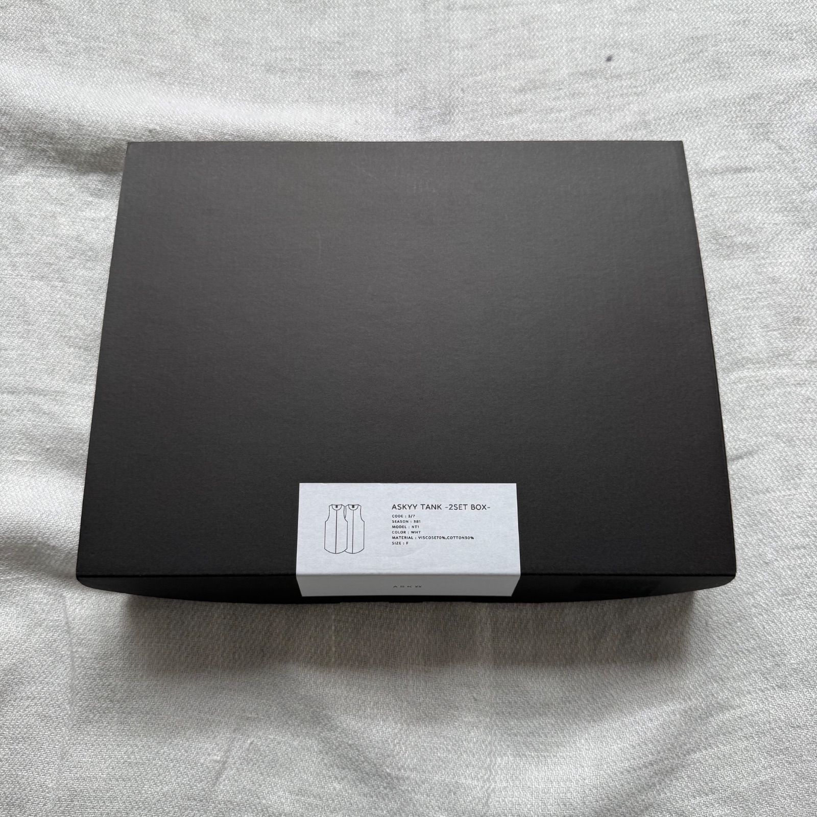 新品未使用　ASKYY アスキー　タンクトップ　レイヤード　重ね着　セット　２枚セット　ミスチル　桜井　モード