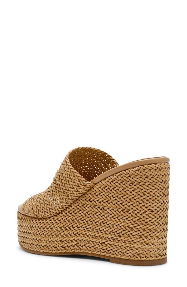 スティーブ マデン レディース シューズ サンダル プラットフォーム Steve Madden Cassi Platform Wedge Slide Sandal Natural