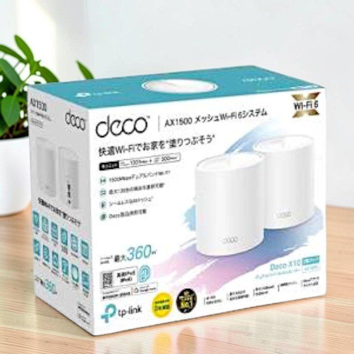 TP-Link メッシュ WiFi 6 ルーター Deco X60 2ユニット 4804＋574Mbps