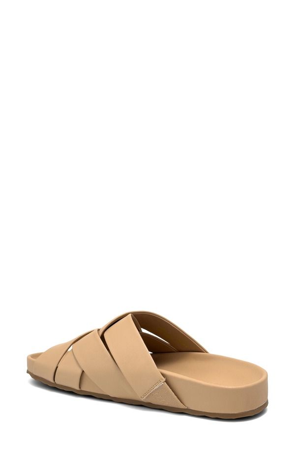 エアロソールズ レディース シューズ サンダル Aerosoles Lecco Woven Slide Sandal Beige Bisque Fx Nappa ベージュ