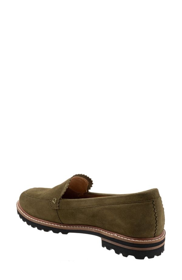 トロッターズ レディース シューズ スリッポン・ローファー Trotters Fayth Loafer Olive Suede オリーブ