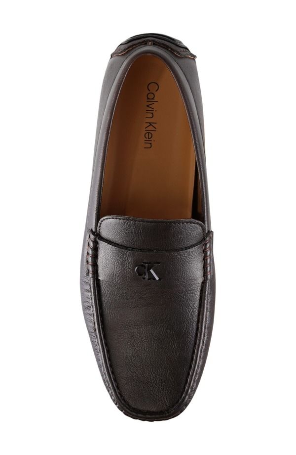 カルバンクライン メンズ シューズ ローファー Calvin Klein Follaman Loafer Dark Brown ブラウン