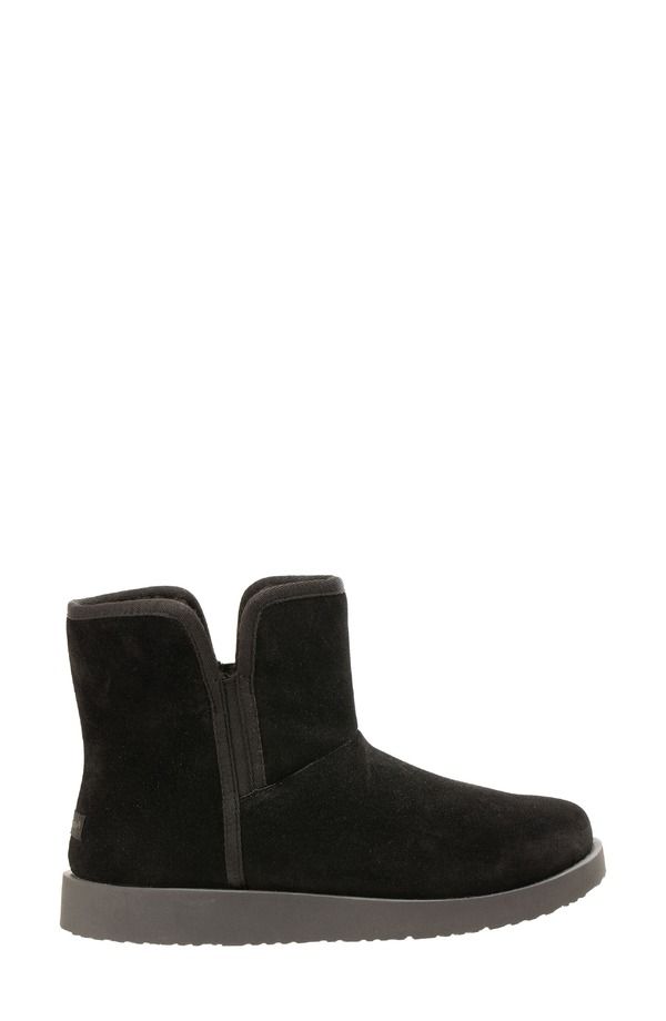 レヴィタライン レディース シューズ サンダル ブーツ レザー Revitalign Fireside Faux Fur Lined Leather Bootie Slipper Black ブラック