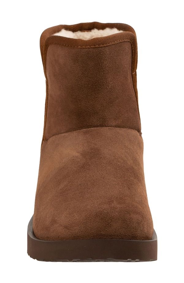 レヴィタライン レディース シューズ サンダル ブーツ レザー Revitalign Fireside Faux Fur Lined Leather Bootie Slipper Bison レヴィタライン レディース シューズ サンダル ブーツ レザー Revitalign Fireside Faux Fur Lined Leather Bootie Slipper Bison