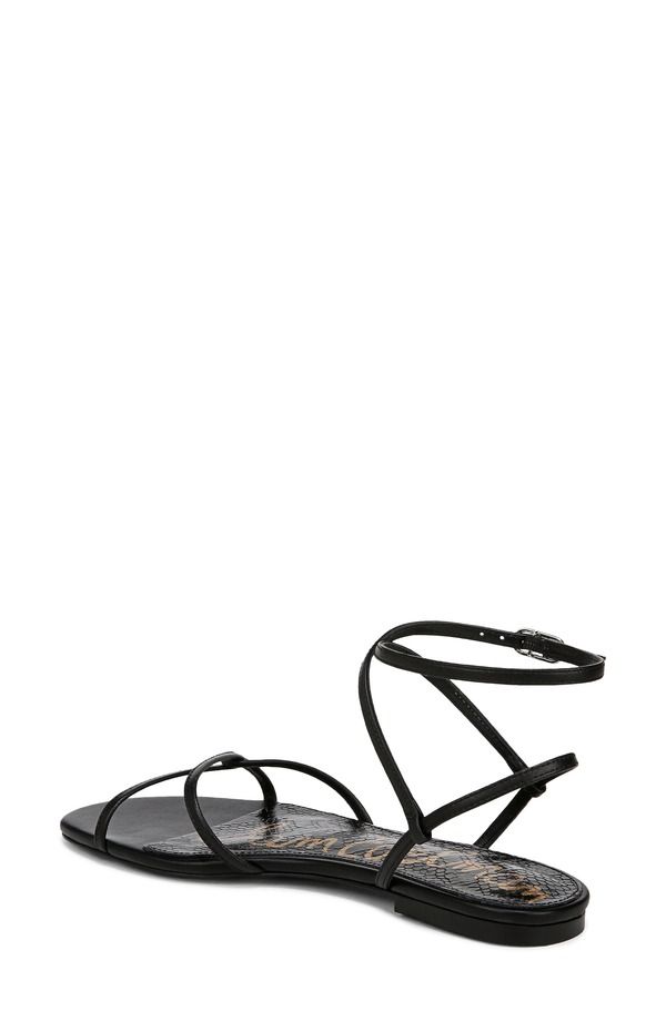 サムエデルマン レディース シューズ サンダル アンクル Sam Edelman Ellinankle Strap Sandal Black Leather ブラック