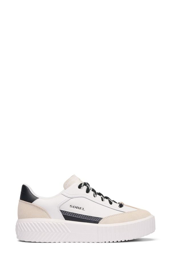 ソレル レディース シューズ スニーカー プラットフォーム SOREL Onave TToe Platform Sneaker Sea Salt Black ブラック