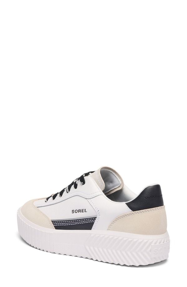 ソレル レディース シューズ スニーカー プラットフォーム SOREL Onave TToe Platform Sneaker Sea Salt Black ブラック