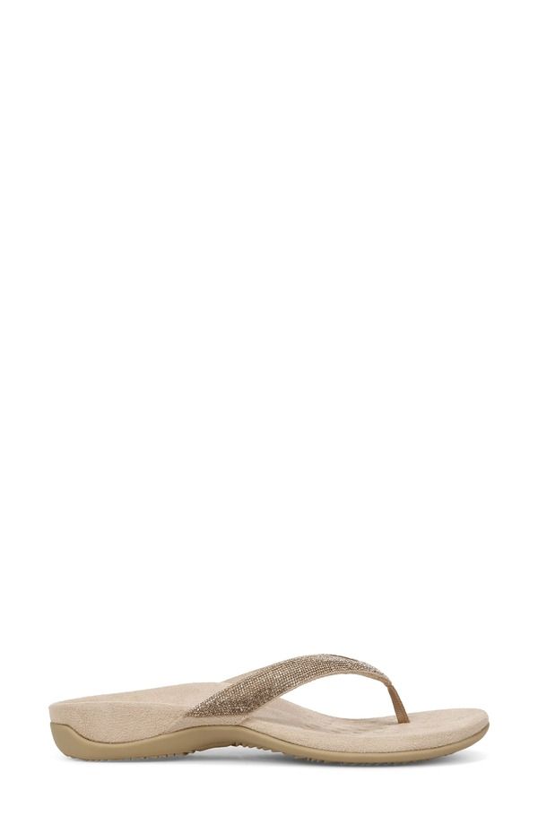 バイオニック レディース シューズ サンダル Vionic Dillon Shine Flip Flop Champagne シャンパン バイオニック レディース シューズ サンダル Vionic Dillon Shine Flip Flop Champagne シャンパン